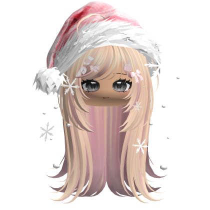 Emo Vamp Christmas Hair (Blonde&Pink) Roblox item