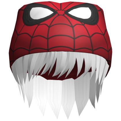 Spider Man Beanie White Hair