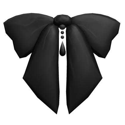 Black Pearl Drop Back Hair Bow Roblox item