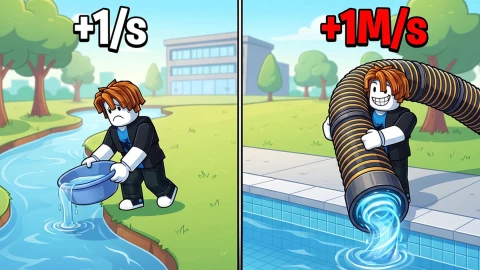 [UPD] +1 Drain Water Per Click