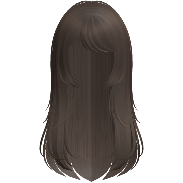 cute long layered wispy doll hair in caramel brown