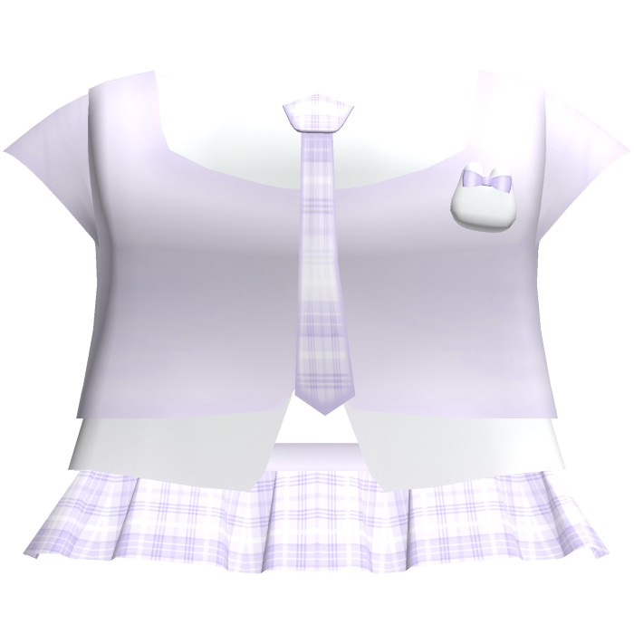 ♡ : purple plaided school uniform