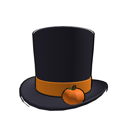 Cartoon Halloween Pumpkin Top Hat