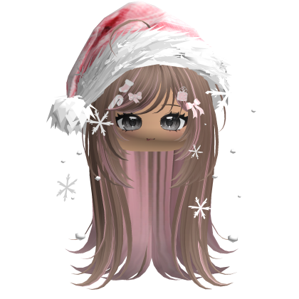 Emo Vamp Christmas Hair (Milktea&Pink) Roblox item