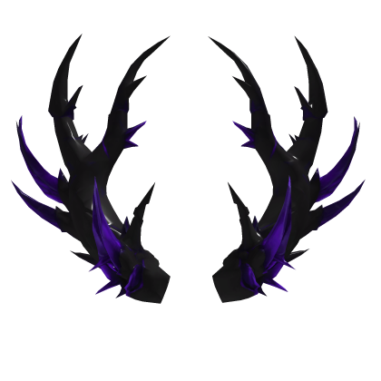 Dark Purple Crystal Demon Horns Gothic Roblox item