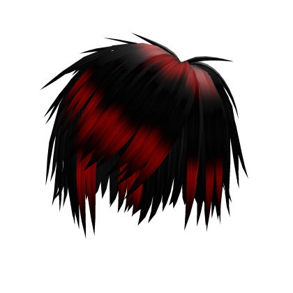 Vkei Red and black hair Roblox item