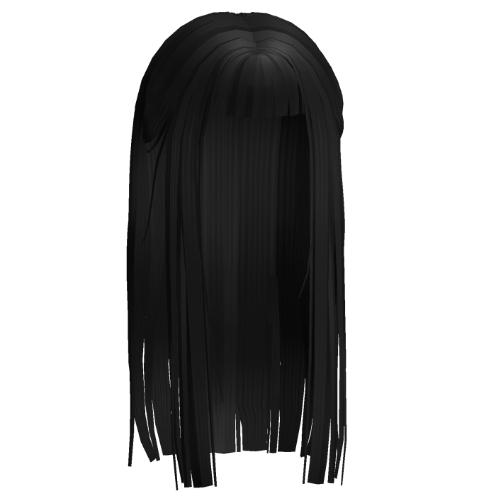 Hime Black Long Straight Hair w/ Bangs