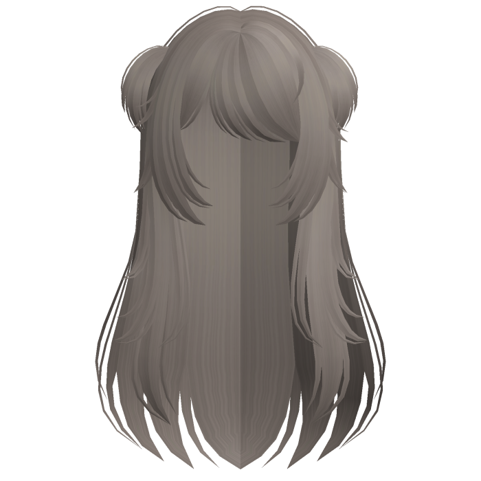 ♡﹕cute long messy baby pigtails ash 