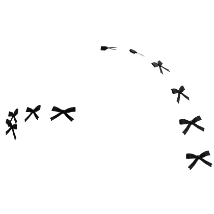 Black bows for hair Roblox item