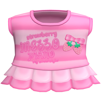 ♡: cute strawberry mezzo piano dress in hot pink