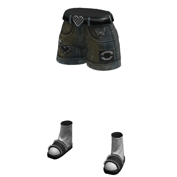 Jeans Cute Girl Y2K Patch Star Denim Jorts Emo
