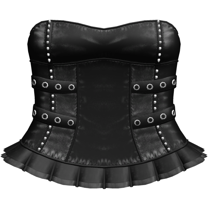 Gothic Emo Corset Dress in Black