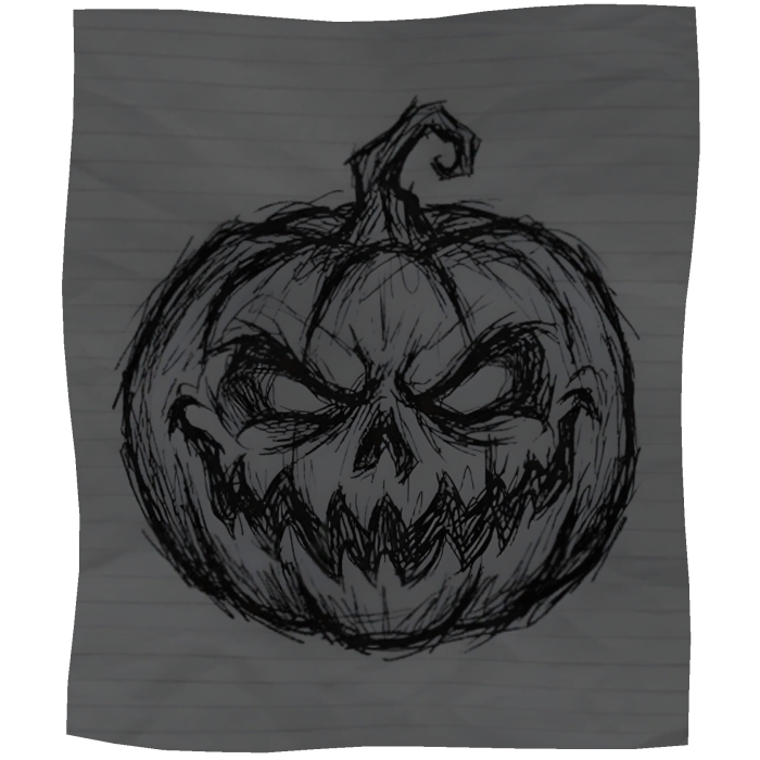 Pumpkin Halloween Scary Drawing