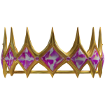 Hyper 24k Gold Fuchsia Crown
