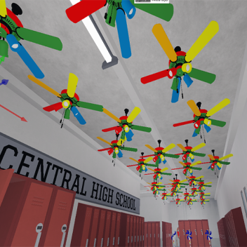 Escuela con Ventiladores Sin Sentido