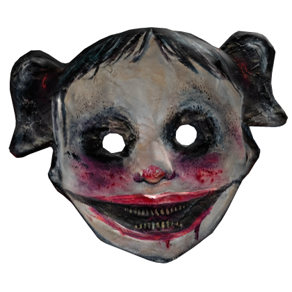 Creepy Doll Face w/ Ponytail Roblox item
