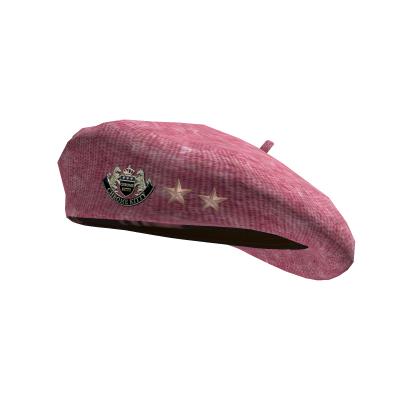 Vintage Pink Felt Beret w/ Star Pins Y2K Roblox item