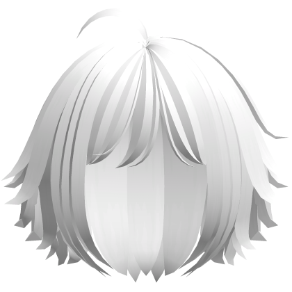  cute messy short bob in white