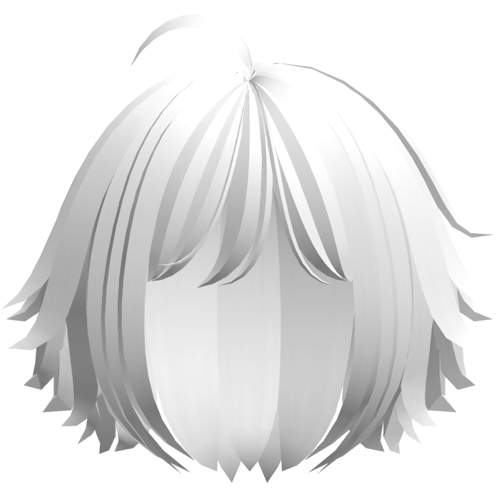  cute messy short bob in white