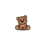 Cute teddy bear group 100