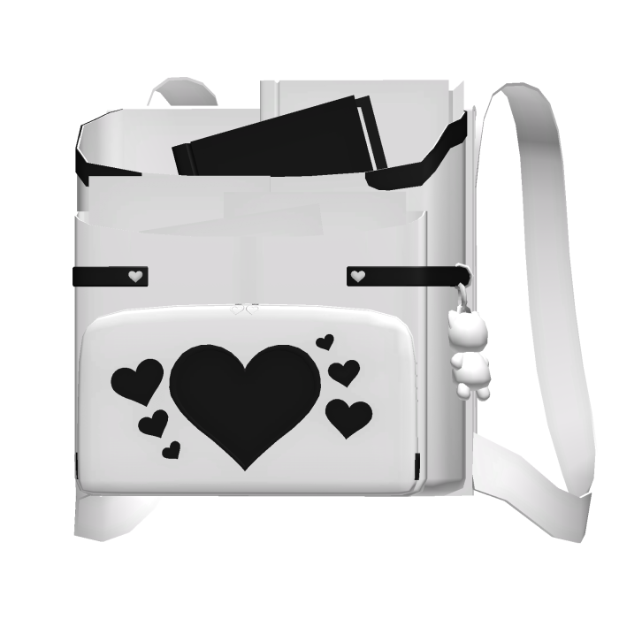 opened white school bag (1.0)