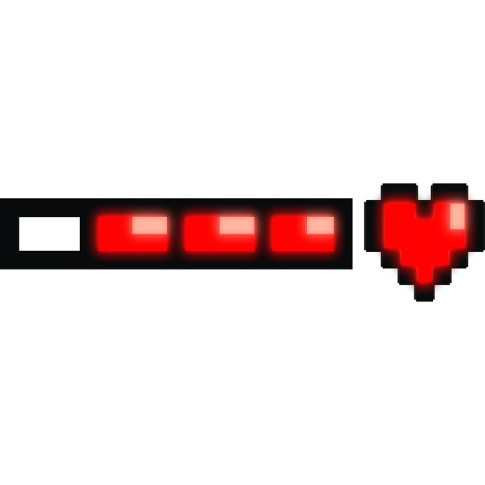[EMISSIVE] Glowing 8-Bit HP Bar (Addon)