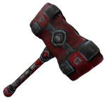 Red Vehicular War Hammer