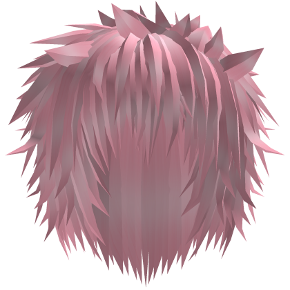Pink Messy Anime Spiky Emo Hair