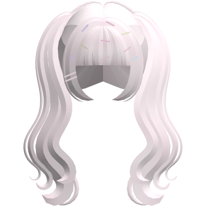 ꒰ ୨୧ ꒱ sprinkle flowy pigtails in pink Roblox item