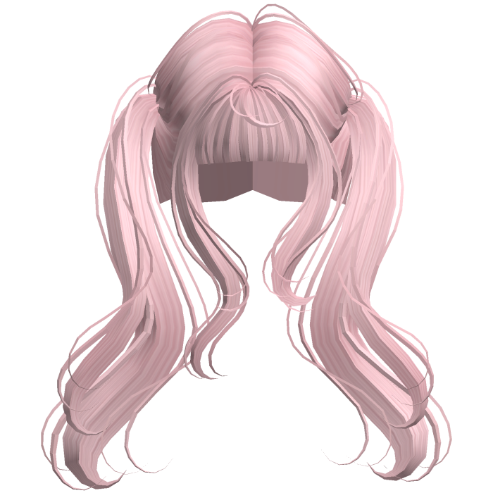 Pink Cute Flowy High Pigtails
