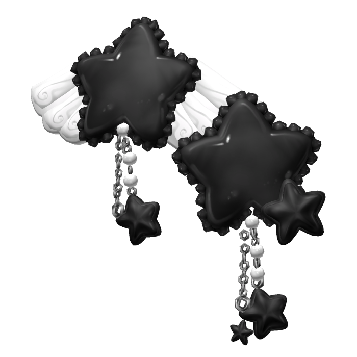 Wishfall Winged Star Clips 