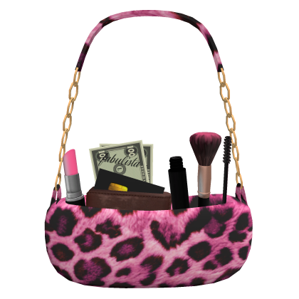 Luxury Makeup Purse w/ Money Wallet Pink Cheetah