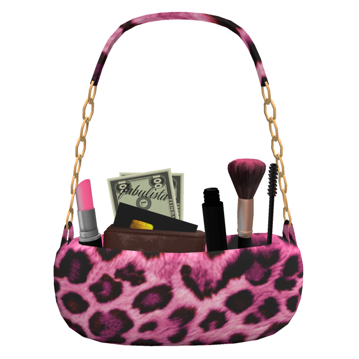 Luxury Makeup Purse w/ Money Wallet Pink Cheetah