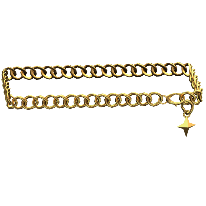 1.0 Gold Y2K Metal Waist Chain Belt with Star 