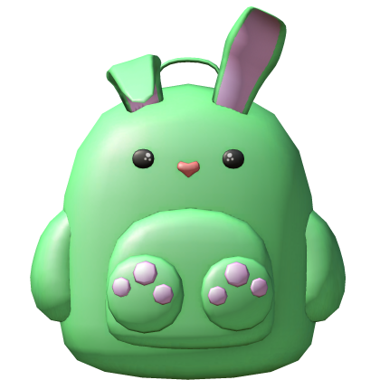 Cute Green Bunny Backpack