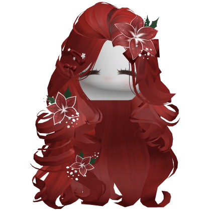 ♡ Christmas Blowout w/ Flowers (Red)