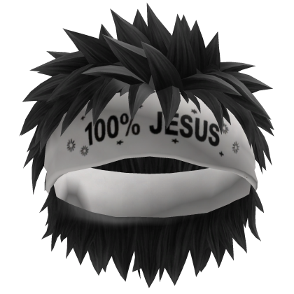 Neymar Black Warrior Cut Hair W/Headband Roblox item