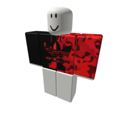 ## Adidas Red Camo Split Hoodie Roblox decal