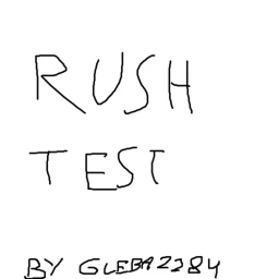rush test icon
