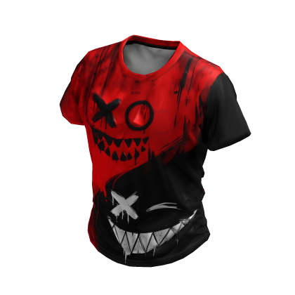 Red and Black Evil Smile