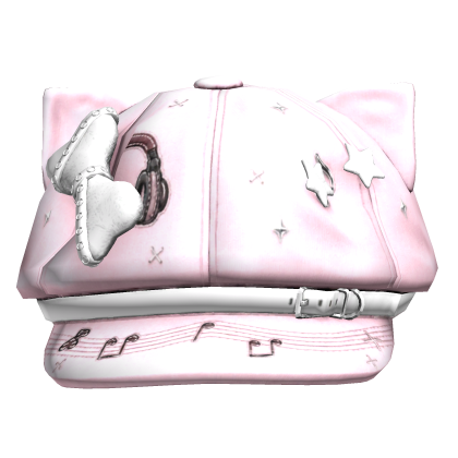 Light Pink Kawaii Bow Beret Roblox item