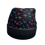Multicolored New Year's Winter Fireworks Beanie