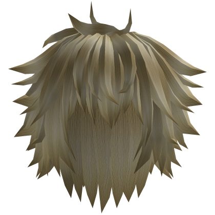 Blonde Long Spiky Fluffy Messy Rockstar Hair