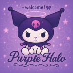 Purple Halo // mascote Kuromi