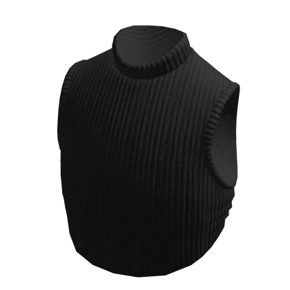 Crop Wool Turtleneck Black thumbnail