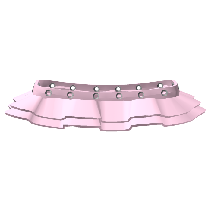 Coquette Pink Grommet Tiered Skirt