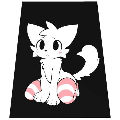 Shy furry cape Roblox item