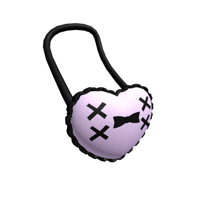 Purple and Black Crossbody Heart Bag thumbnail