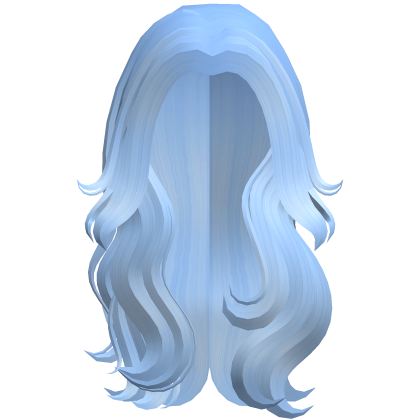 Long Flowy Wavy Hair (Blue)