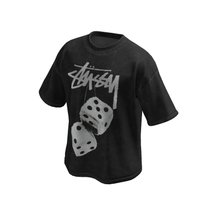 Dice Black Wash Oversized Shirt